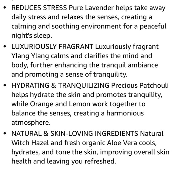 NEW SPA CEYLON Sleep Body & Pillow Mist Spray - Picture 8 of 10